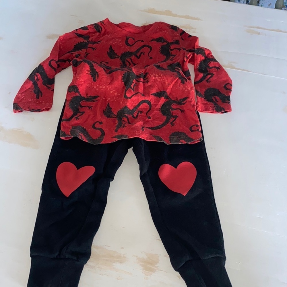 Cat & jack Toddler Valentine’s Day outfit/set 3T